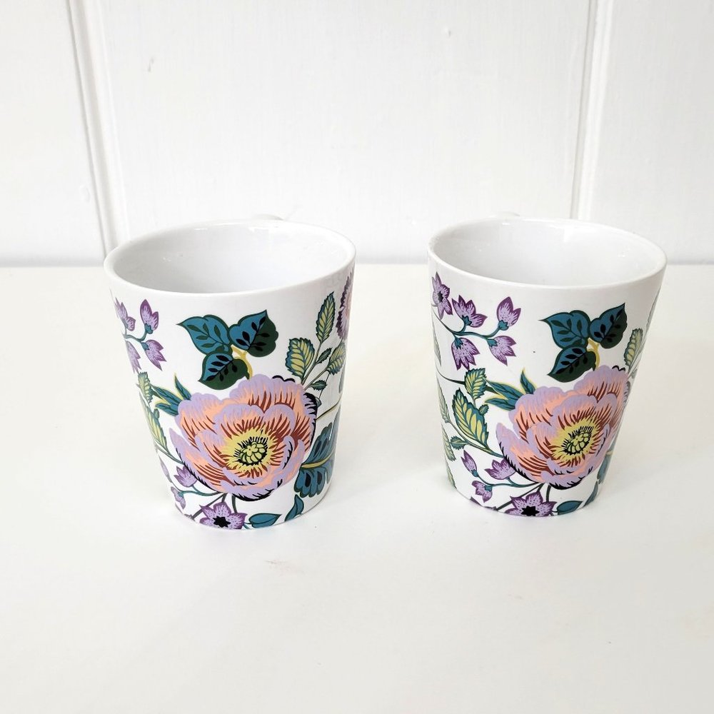 Vera Bradley Floral Mugs Set of Two - Picture 4 of 6